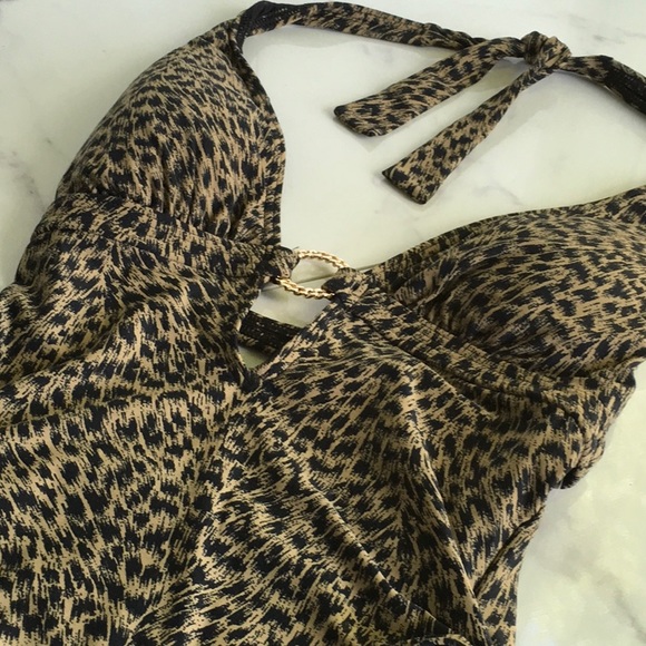 Michael Kors Other - Michael Kors Chain Ring Halter One Piece swimsuit